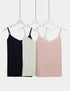 Marks & Spencer "3pk Cotton Rich Strappy Vests"